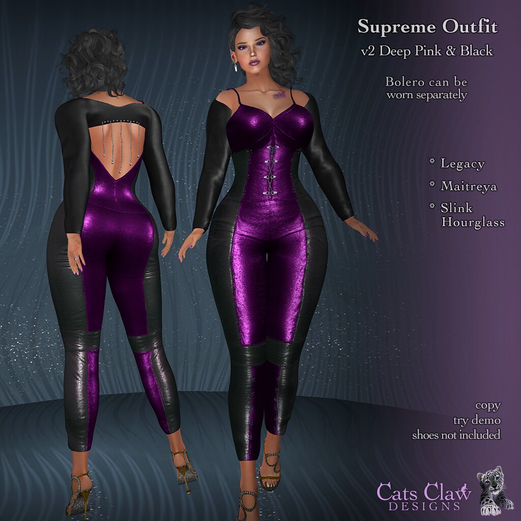 _CCD_Supreme Outfit v2 Deep Pink Black-AD