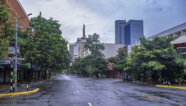 Empty Nairobi street