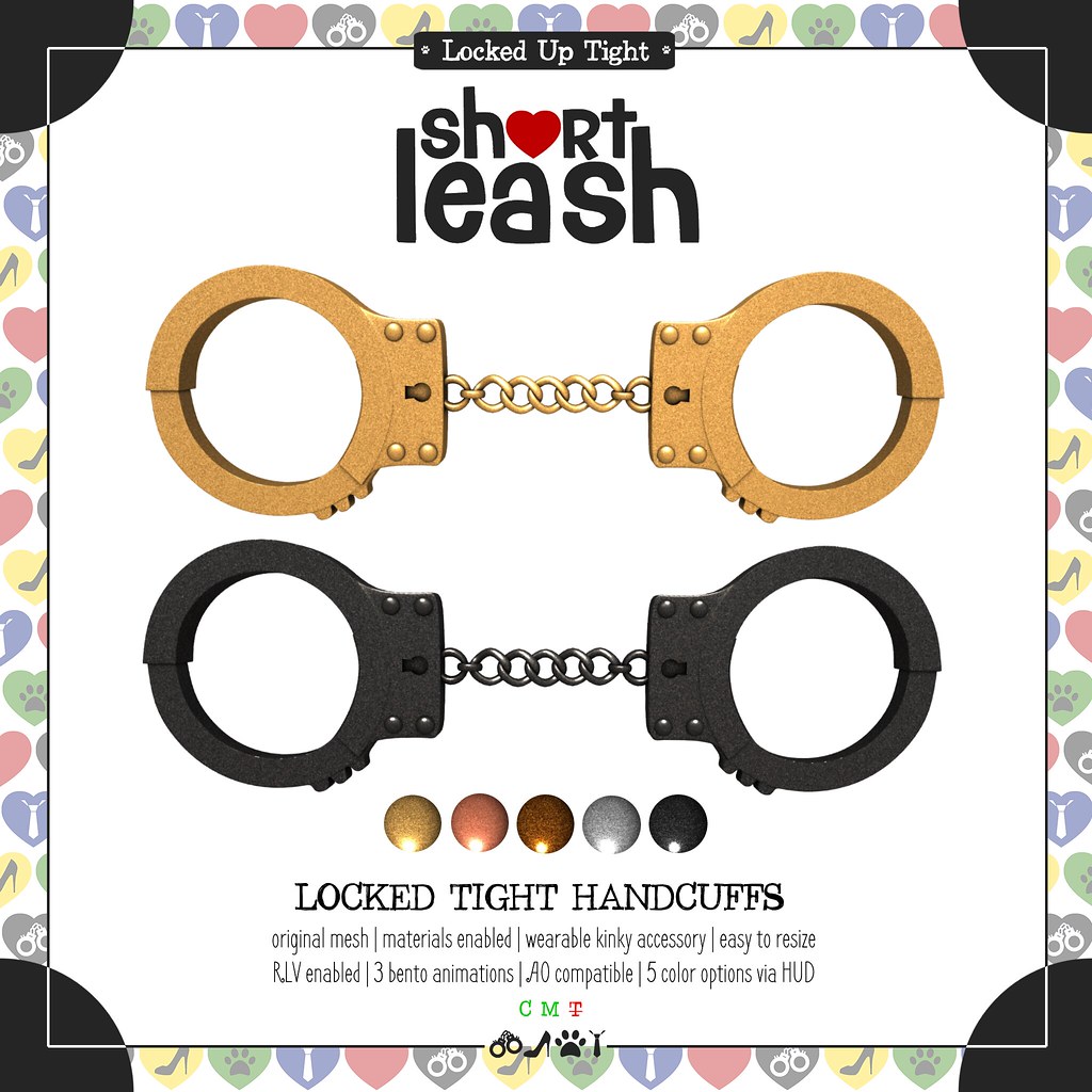 .:Short Leash:. Locked Tight Handcuffs