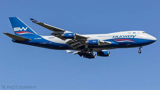 4K-SW888 Silk Way West Airlines Boeing 747-4R7F