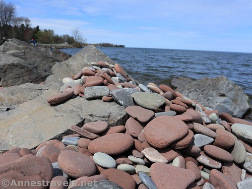 Lakestones on the shore of Lake Ontario, B. Foreman Park, New York