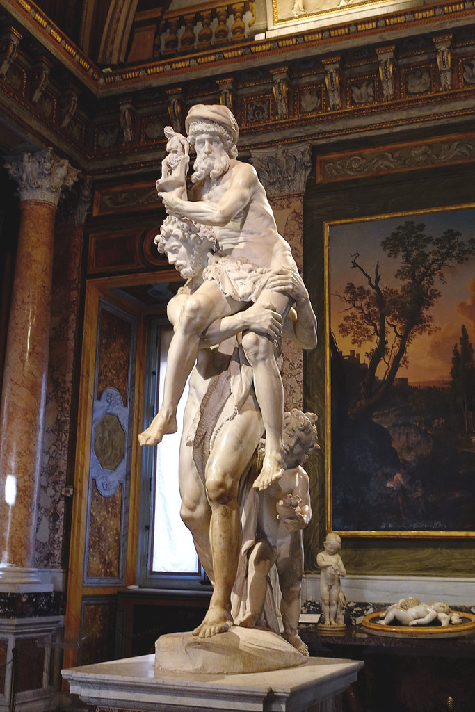 Aeneas, Anchises, and Ascanius by Bernini | ... at the Galle… | Flickr