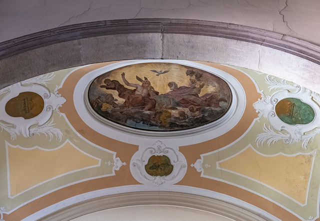 The Holy Trinity above the main altar