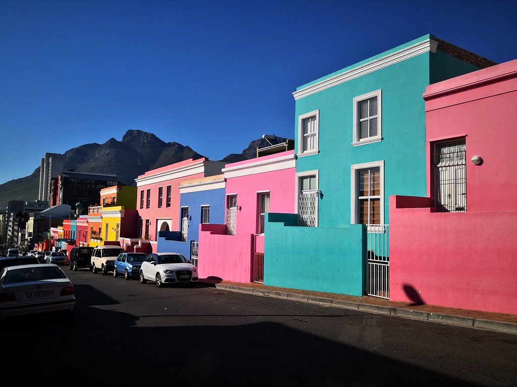 Colourful houses on Wale Street, Bo Kaap, Cape Town