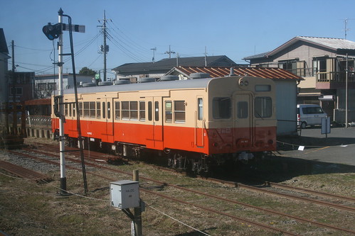 Isumi Railway kiha30 series near Kuniyoshi.Sta, Isumi, Chiba, Japan / Feb 9,2020