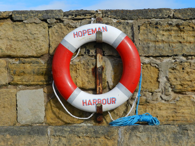 Hopeman Harbour, Hopeman, Moray, March 2020