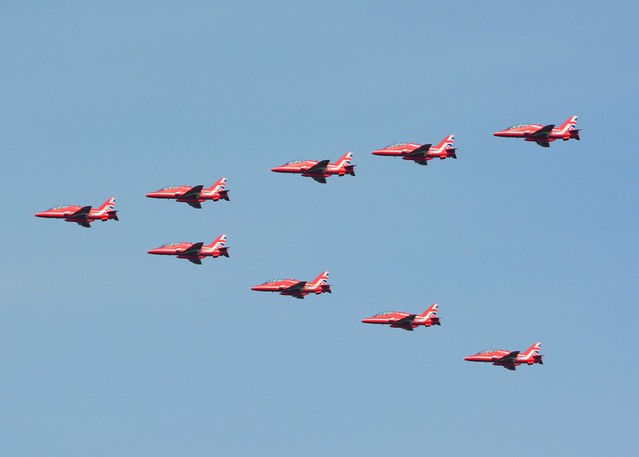 The Red Arrows VE Day 75th Anniversary Flypast