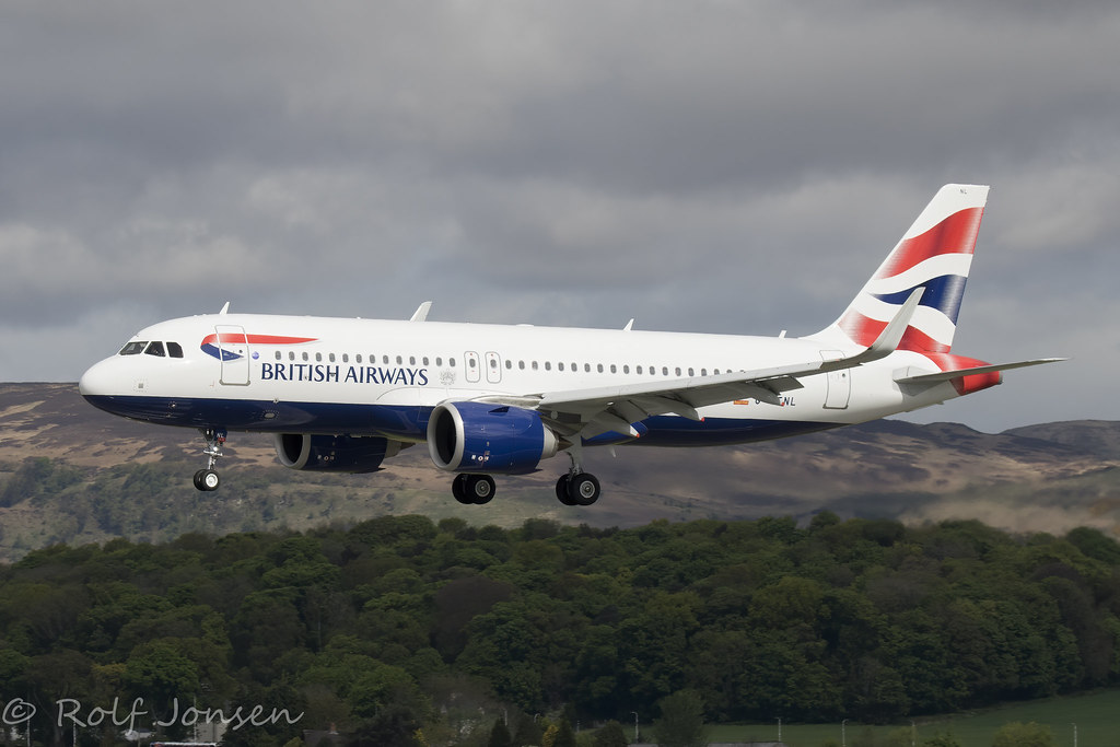 G-TTNL Airbus A321NEO British Airways Glasgow airport EGPF… | Flickr