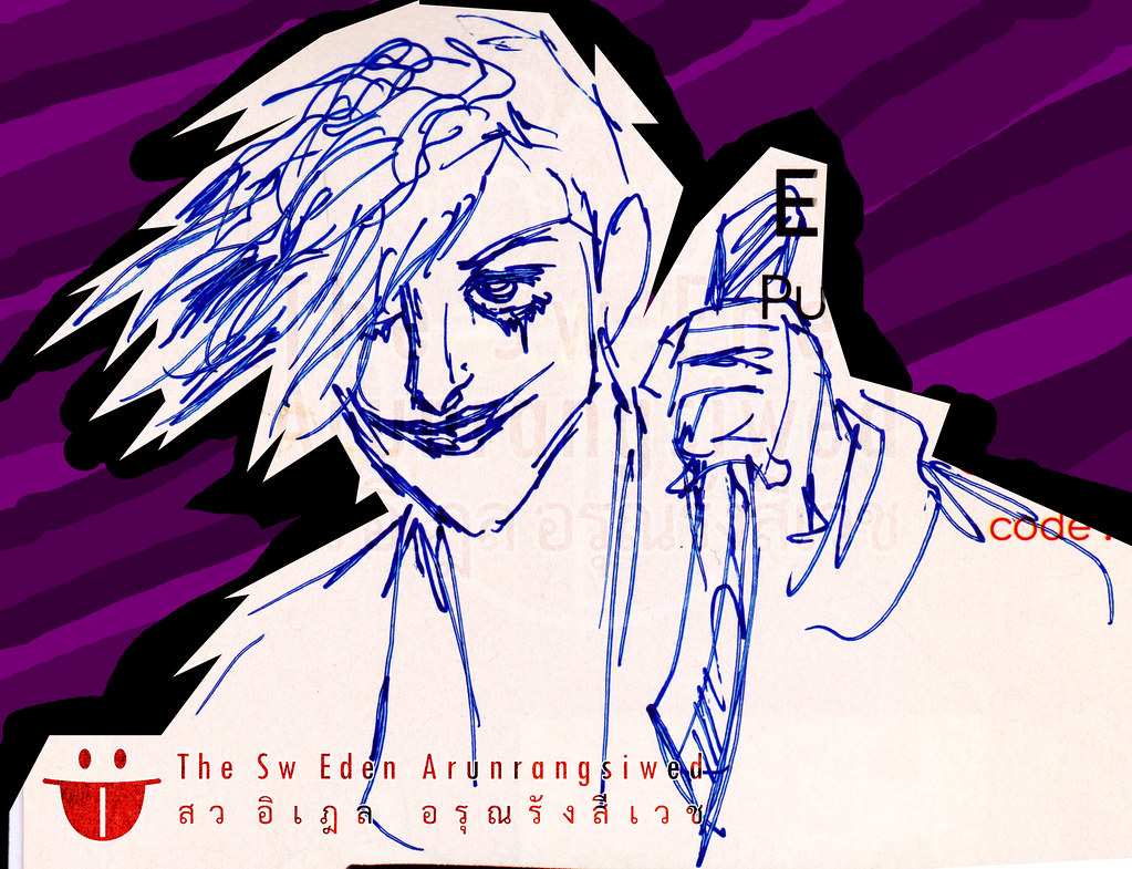 Joker Batman DC Comics character sketch drawing pencil penciling artwork page