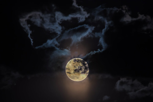 DSC_9799 by Alan Studt, Beautiful "Full Flower Moon" rise last night (5/7/2020). The final Super Full Moon of 2020