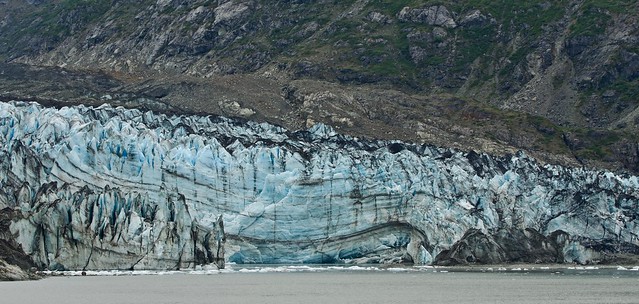 Lamplugh Glacier, center of tongue from the bay