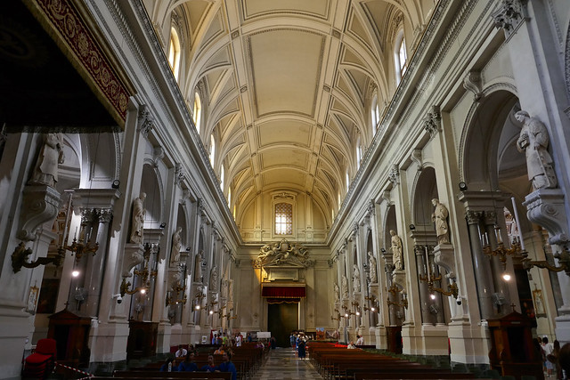 nave to West door, Duomo, Palermo