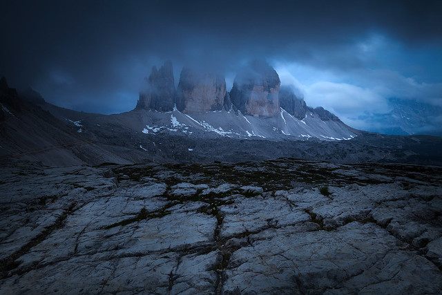Blue hour at the Tre Cime