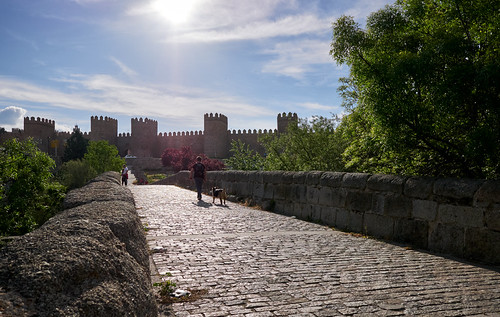 View from the ancient Roman bridge over the Adaja river by Pedro Jimenez -, <a href="https://www.turismocastillayleon.com/en/art-culture-heritage/monuments/bridges/roman-bridge