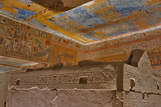 Luxor - Tomb of Rameses IV sarcophagus side