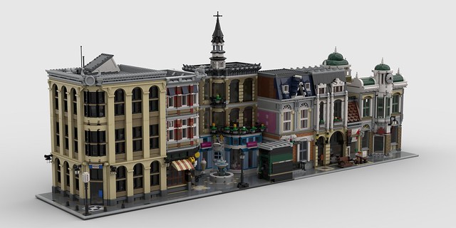 Lego MOC Modulars • Block Boulevard