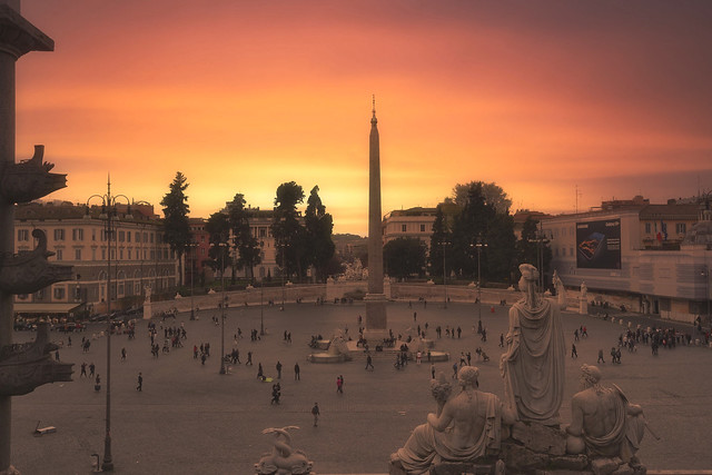 Piazza del popolo Roma