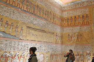 Luxor - Tomb of Rameses IV chamber hieroglyphs
