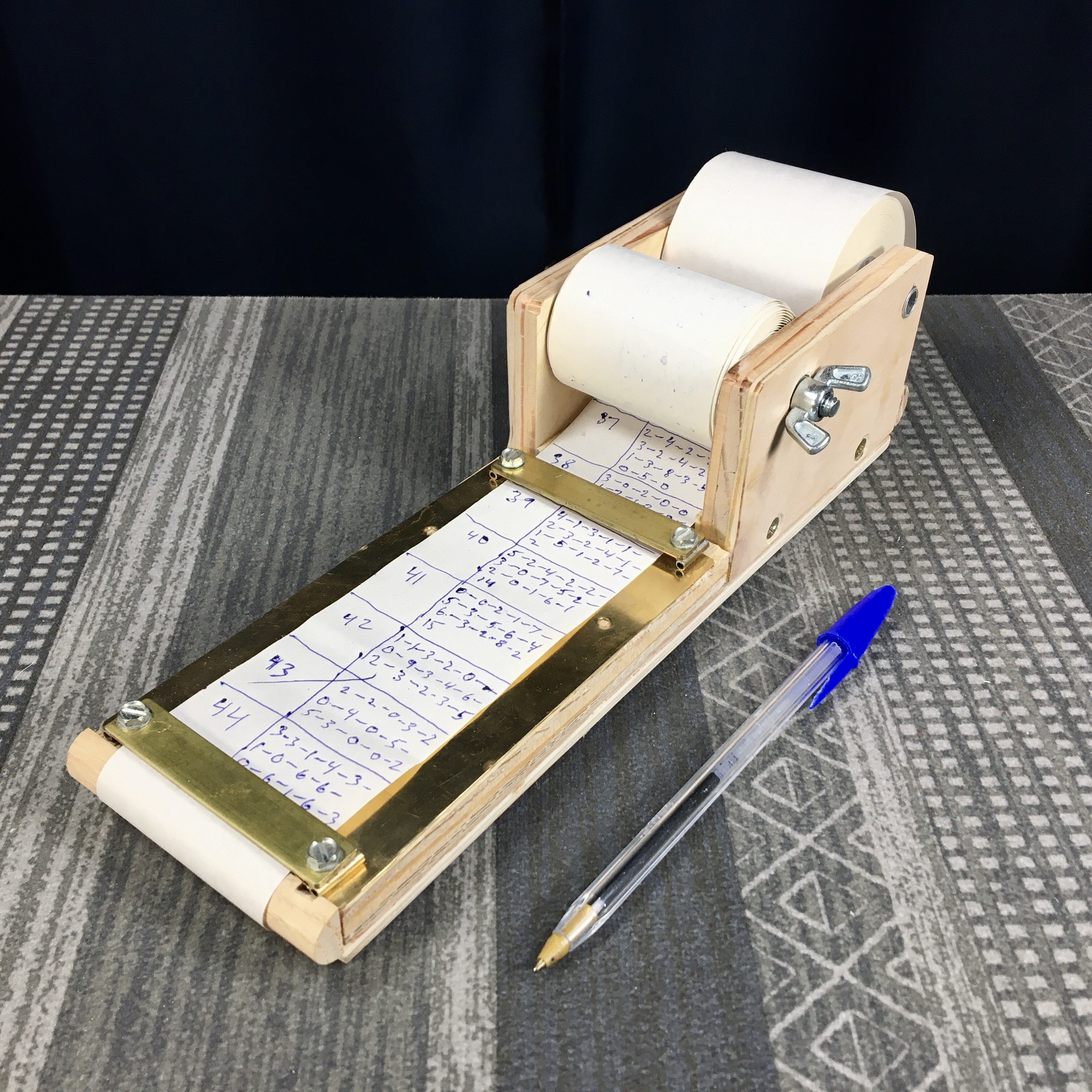 The Thing — Paper roll note-taking holder, latest version.