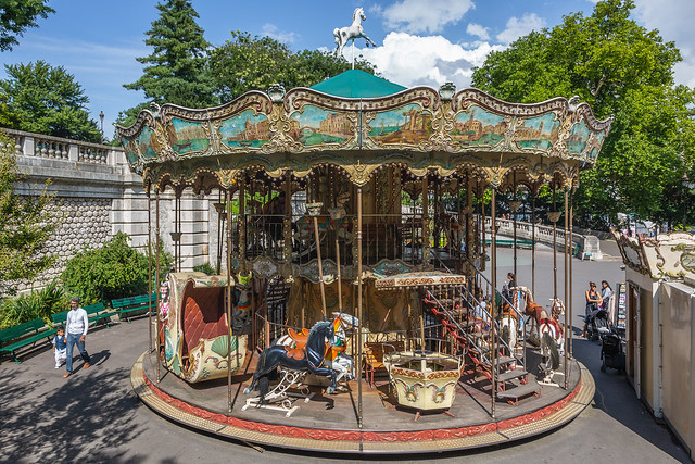 Old carousel. Paris.