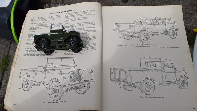BRITAINS LAND ROVER WITH 1957 INSTRUCTION MANUAL