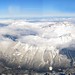 Panorama Vallée Chamonix z vyhlídky Midi