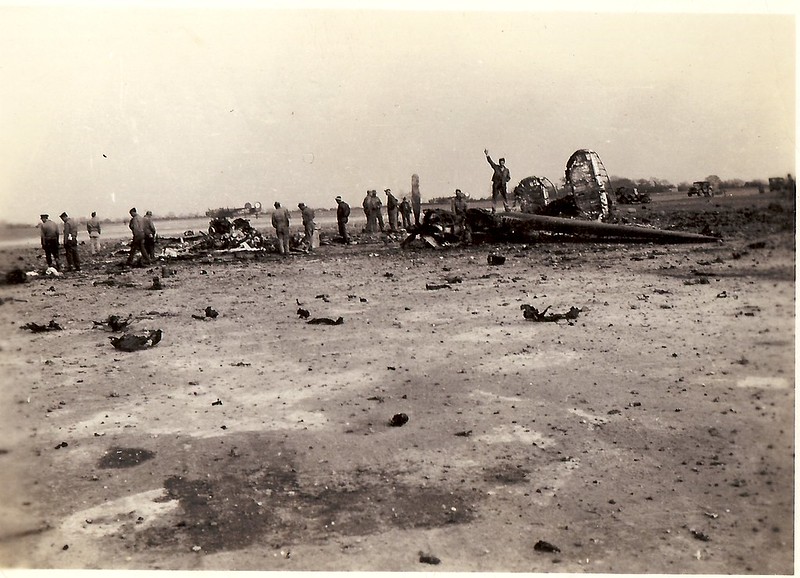 The B-24 after the fireball