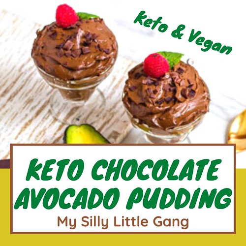 Keto Chocolate Avocado Pudding Recipe ~ #keto #vegan #MySillyLittleGang