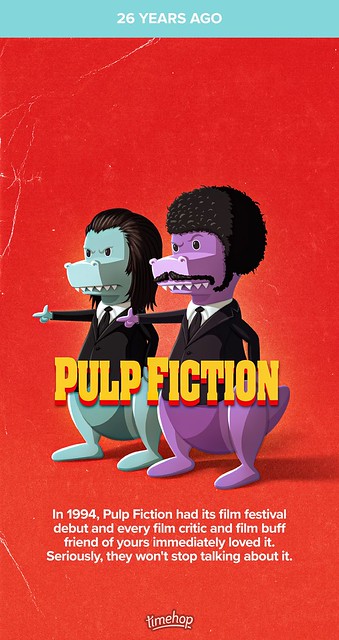 Pulp Fiction (1994 film) 🔫🚬🎥 #timehop #abe #johntravolta #vincentvega #wade #samuelljackson #juleswinnfield #quentintarantino #miramaxfilms #pulpfiction #pulpfiction1994 #crimefilm