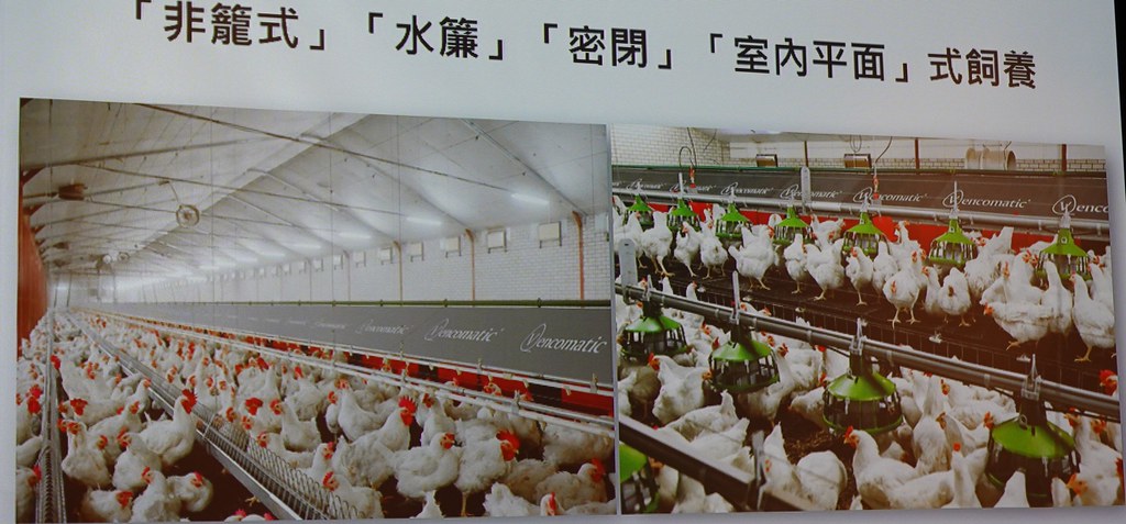 卜蜂強調該公司的養雞場皆為自動化高科技養雞。孫文臨攝。