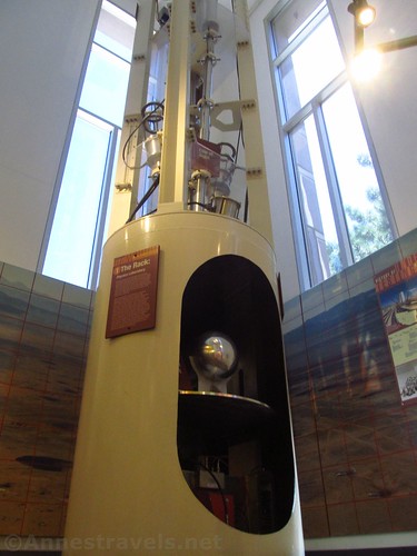 Model of the tower used for testing/developing the atomic bomb, Bradbury Science Museum, Los Alamos, New Mexico