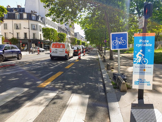 Pistes cyclables temporaires Covid-19