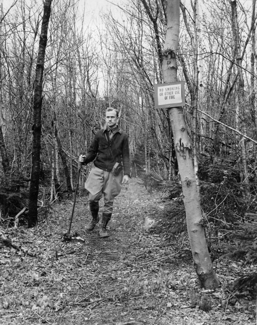 Hiker on Skookumchuck Trail.