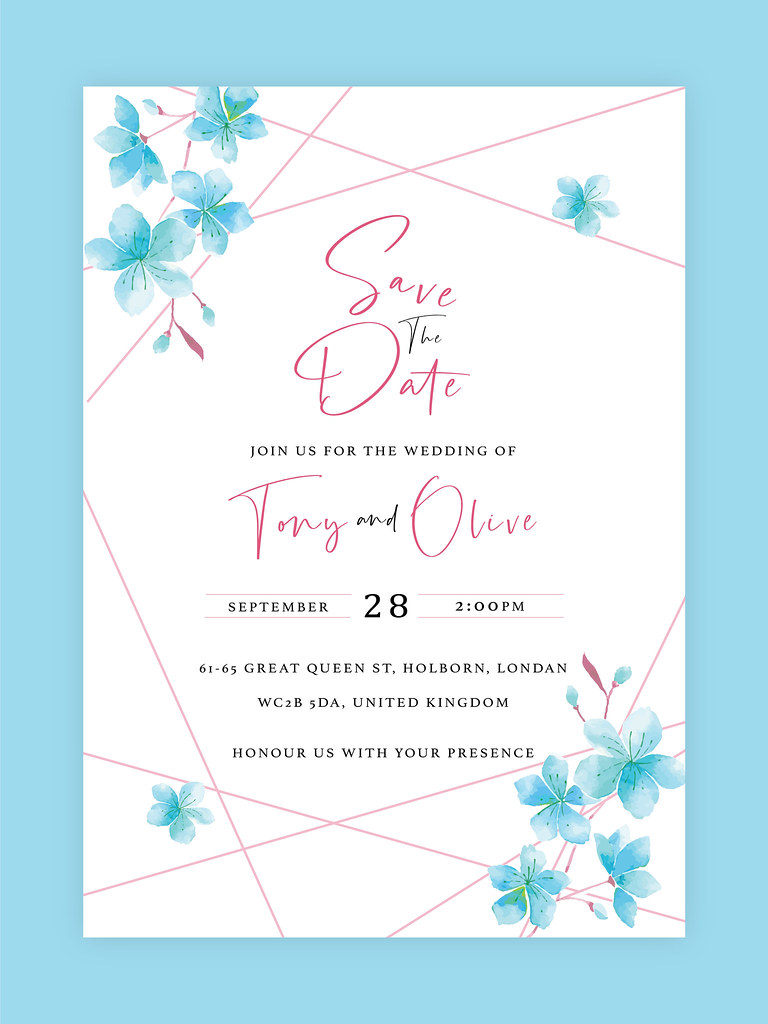 Wedding invitation Card template with text. Engagement Inv  Flickr Throughout Engagement Invitation Card Template