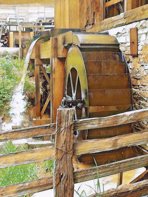 Antique Water Wheel