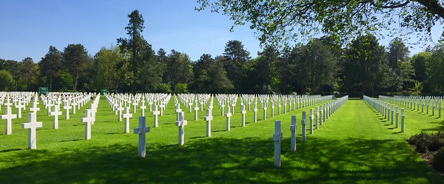 The American Cemetery in Normandy, France.