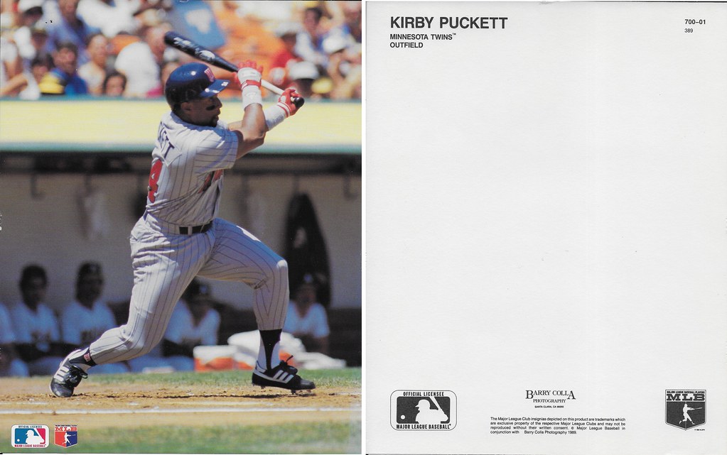 1989 Kirby Puckett Barry Colla 8x10 389