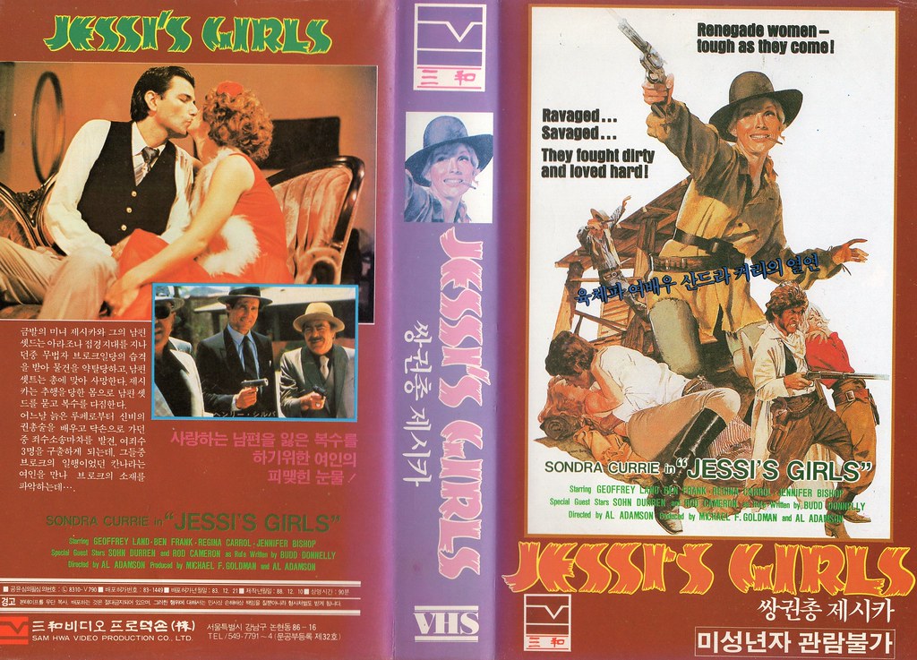 Seoul Korea vintage VHS cover art for Al Adamson cult oater 