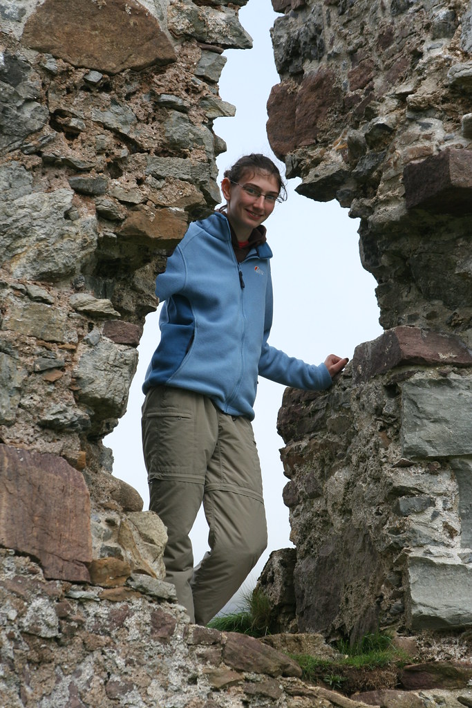 Laura at Ardvreck castle, 2006