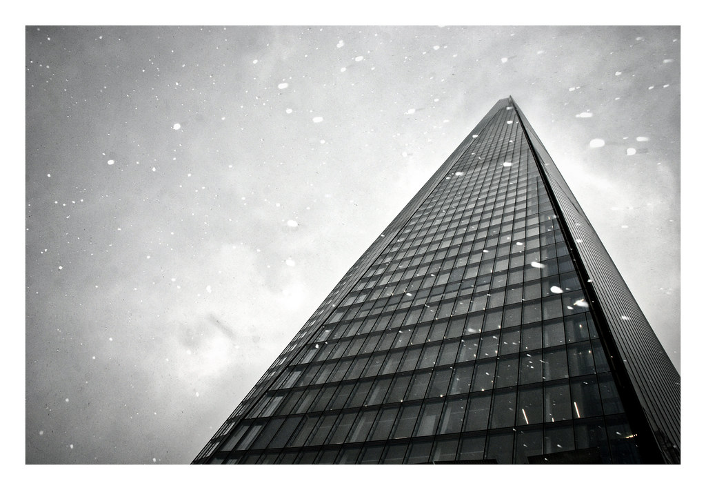 The Shard in the snow