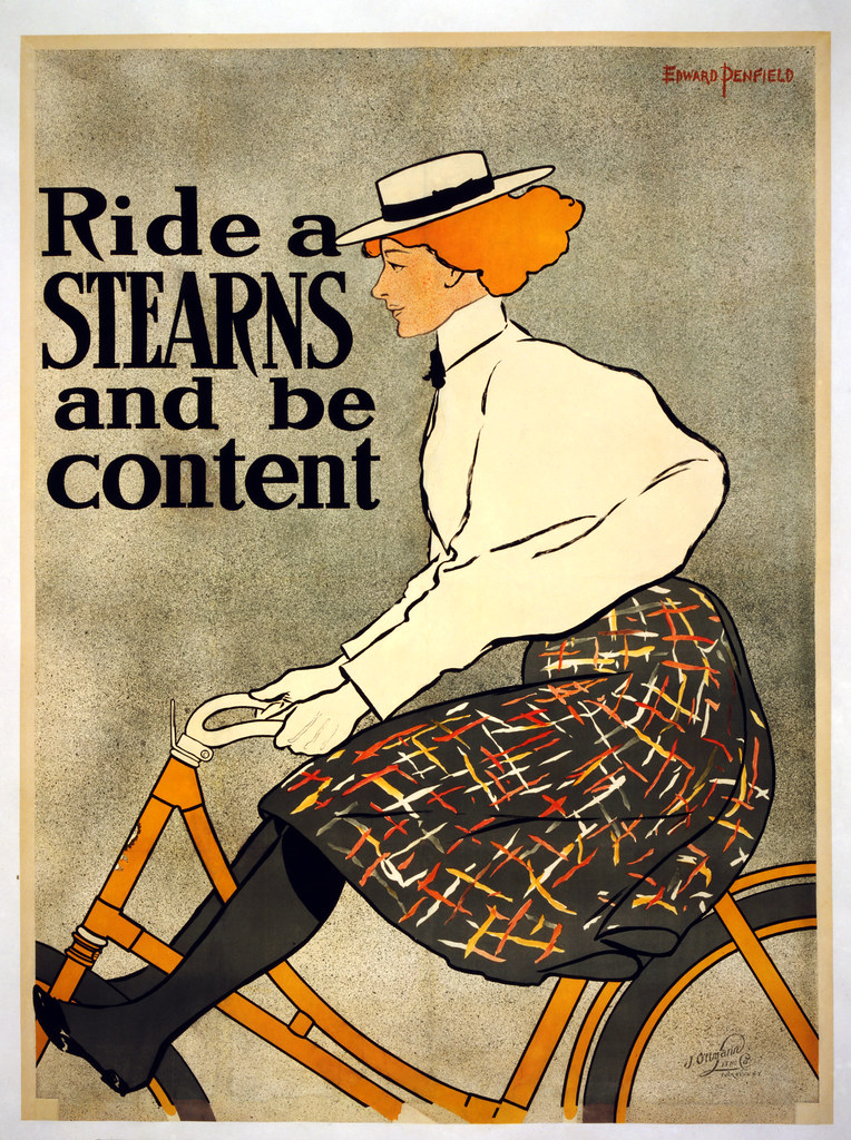 PENFIELD, Edward. Ride a Stearns and be content, 1896.