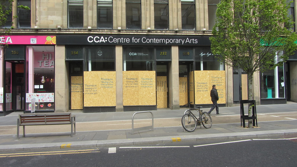 Glasgow CCA boarded up