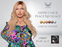 [Ari-Pari] Hippie Chick Peace Necklace