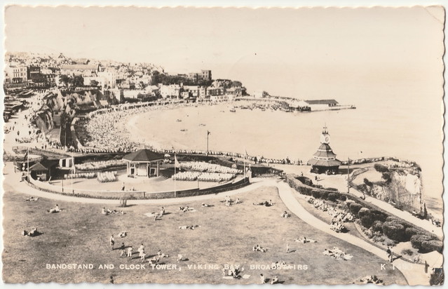 Kent - Broadstairs - Bandstand and Clock Tower Prior to 1959. And Death by Elephant.