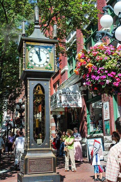 Steam Clock in Gastown Vancouver, British Columbia, Canada