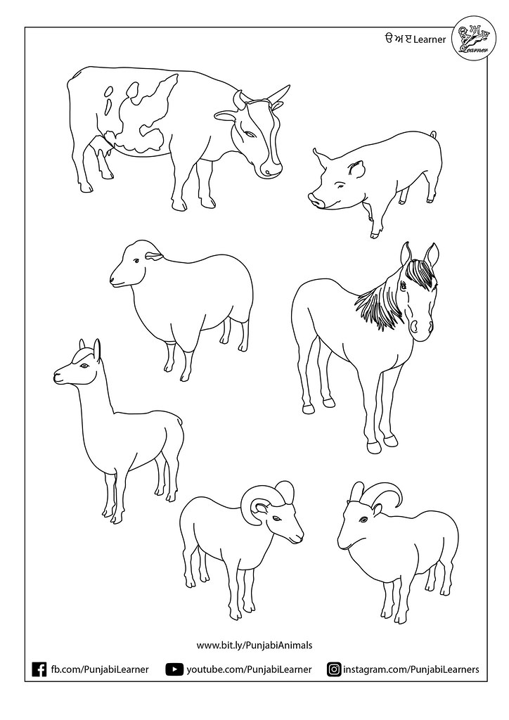 Farm Animals Colouring Sheet | Free Animals Colouring Sheets… | Flickr