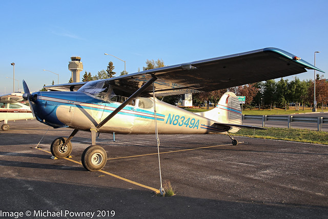 N8349A - 1952 build Cessna 170B, parked at Lake Hood