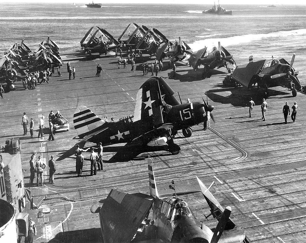 SB2C_Randolph_during_operations_in_the_Western_Pacific_in_May_1945
