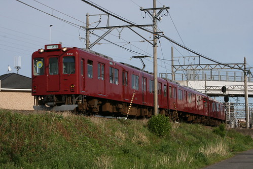 Yourou Railway 600 series between Kuwana.Sta and Harima.Sta, Kuwana, Mie, Japan /April 19, 2020