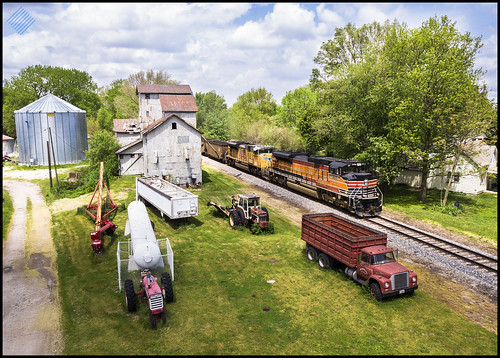 railroad train outdoor photography locomotive drone unionpacific illinois heritage